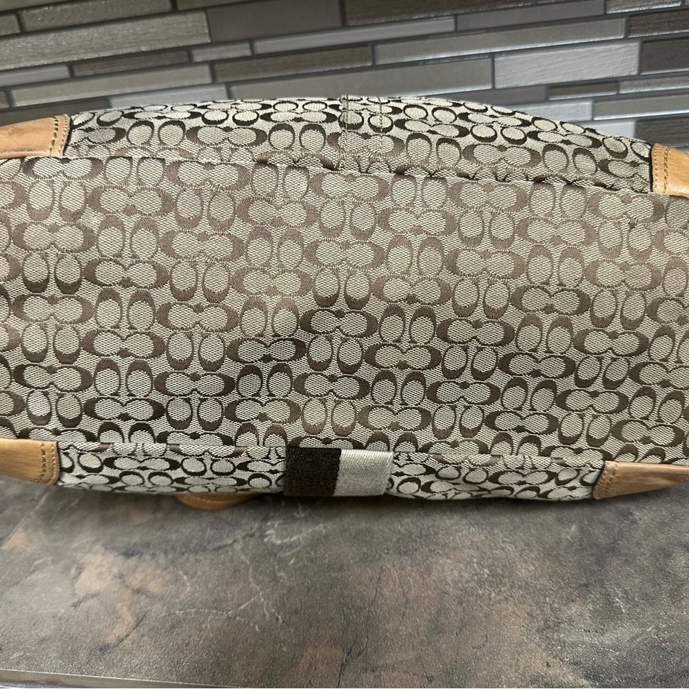 Coach Signature Brown Tote Bag / Diaper bag - Picture 11 of 16
